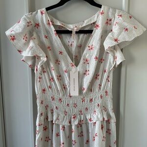 Rebecca Taylor White Floral Dress